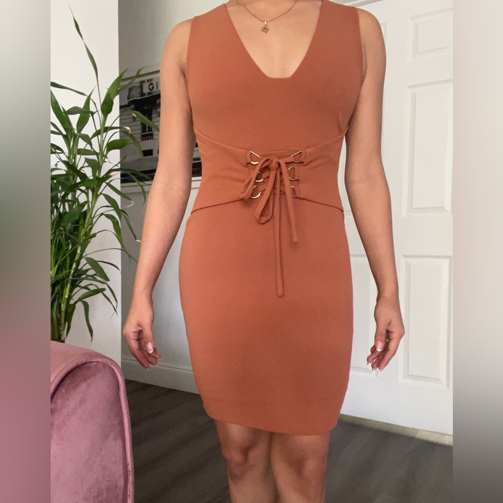 Corset style mini dress